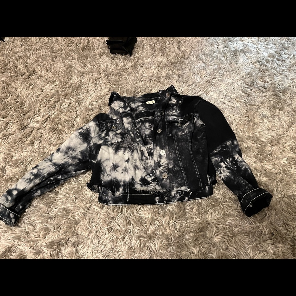 Local seller homemade "electronica" jean jacket